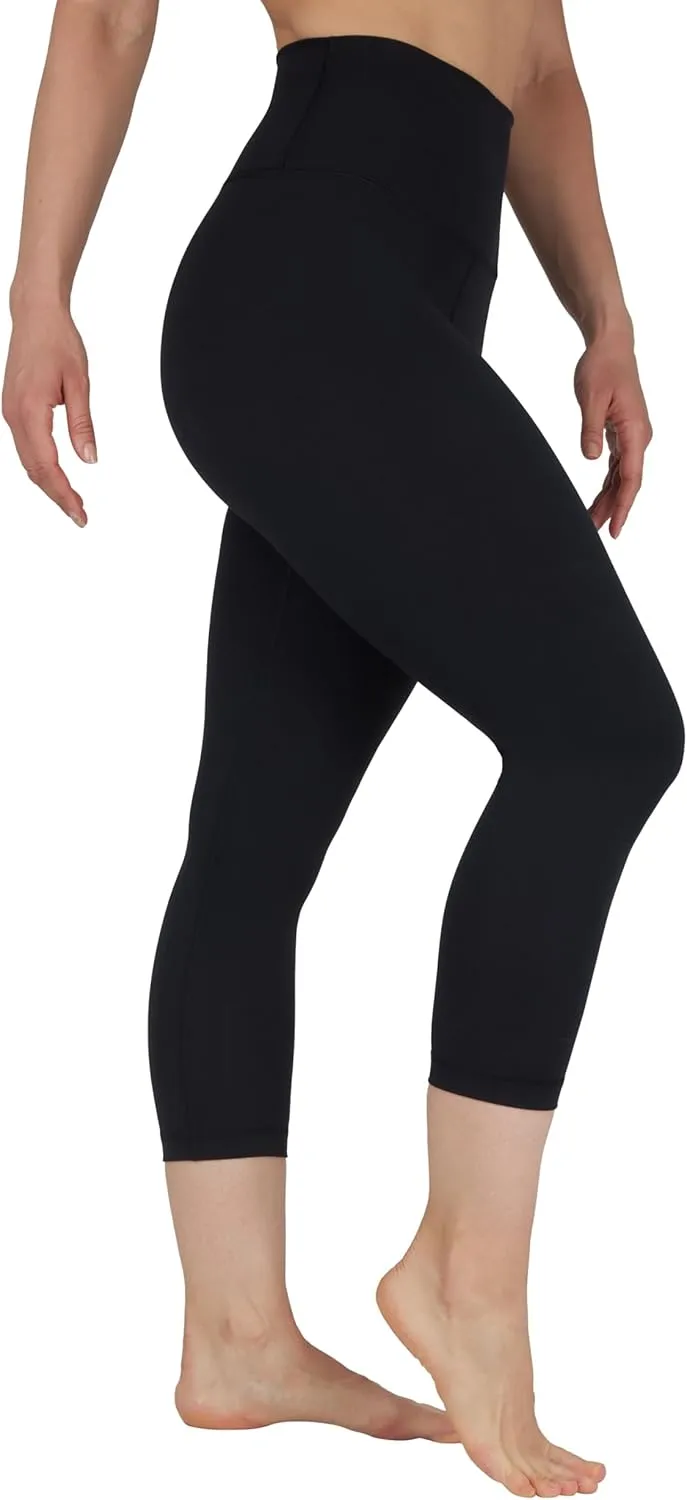 Yogalicious High Waist Buttery Soft Lightweight Capri Leggings High Rise Workout Yoga Pants for Women