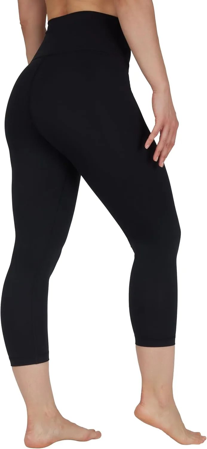 Yogalicious High Waist Buttery Soft Lightweight Capri Leggings High Rise Workout Yoga Pants for Women