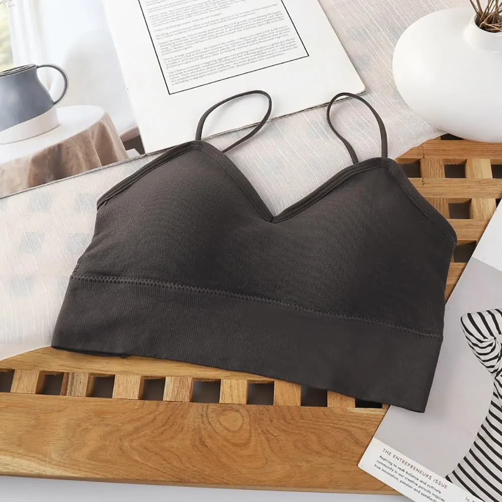 Zcargel Crisscross Camisole Bra 1/3/6PCS Sports Bra Straps Bras Camisole V Neck Women's Tank Top 2024