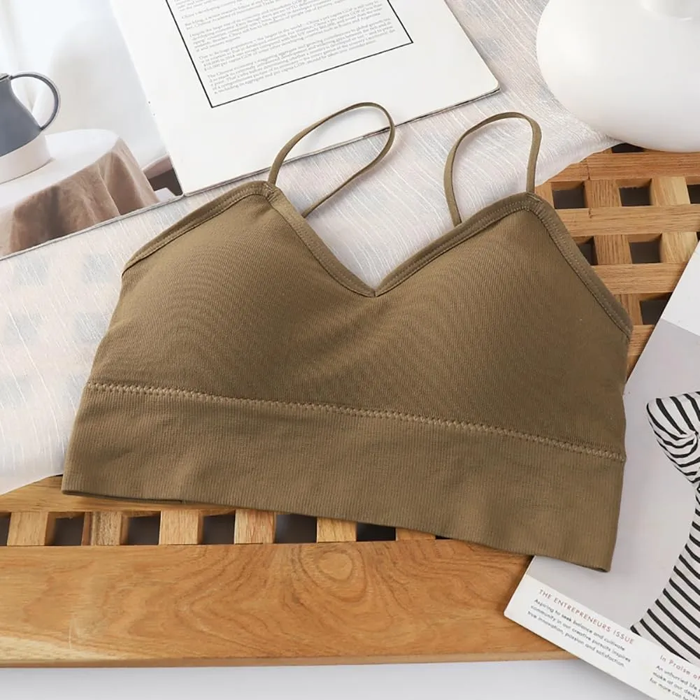 Zcargel Crisscross Camisole Bra 1/3/6PCS Sports Bra Straps Bras Camisole V Neck Women's Tank Top 2024