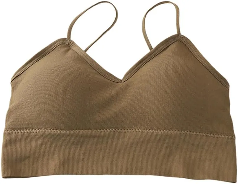 Zcargel Crisscross Camisole Bra 1/3/6PCS Sports Bra Straps Bras Camisole V Neck Women's Tank Top 2024