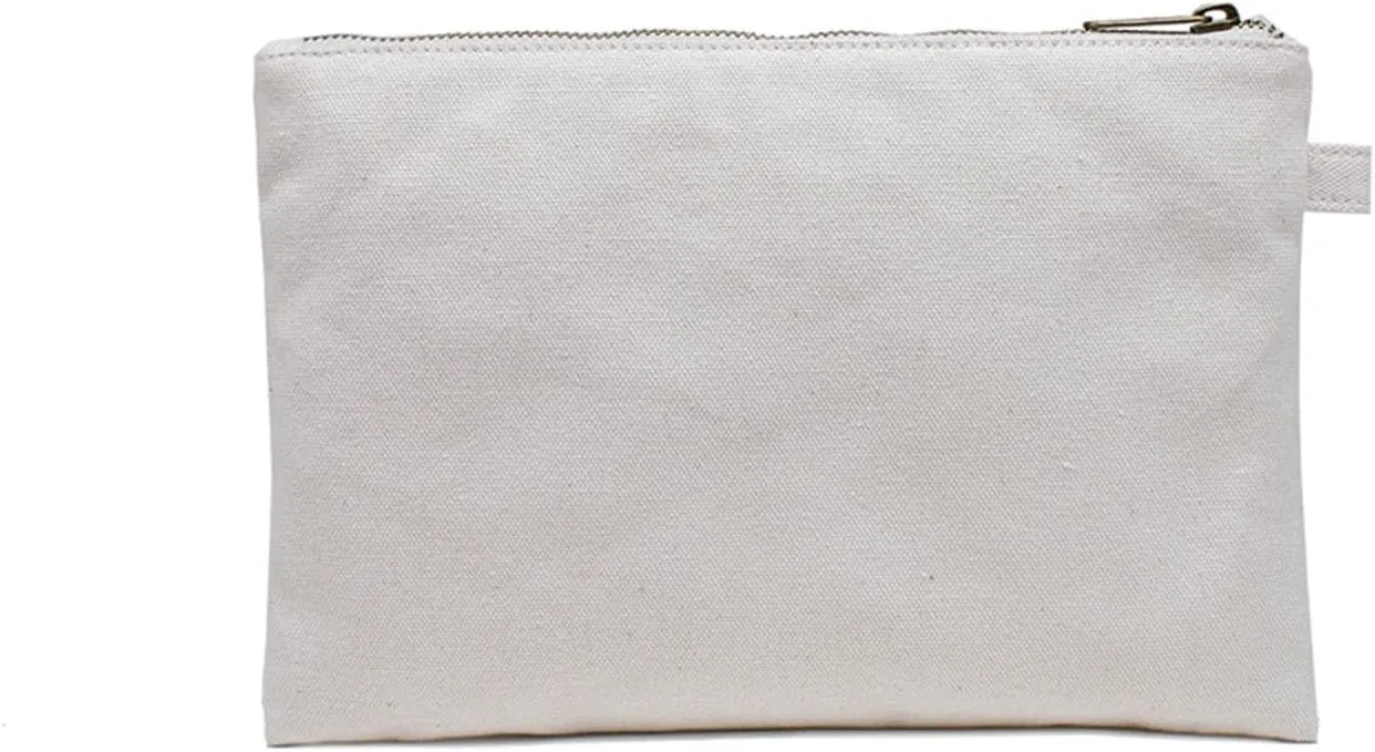 Zipper Pouch Storage Bag Simple and Stylish Women's Cosmetic and Travel Bag (Beige-basic-2)