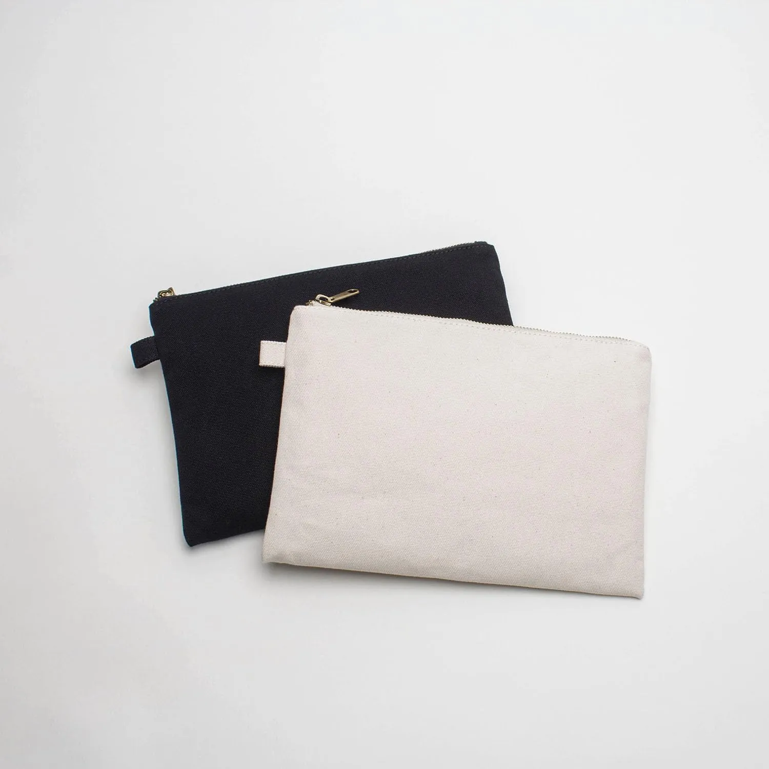 Zipper Pouch Storage Bag Simple and Stylish Women's Cosmetic and Travel Bag (Beige-basic-2)