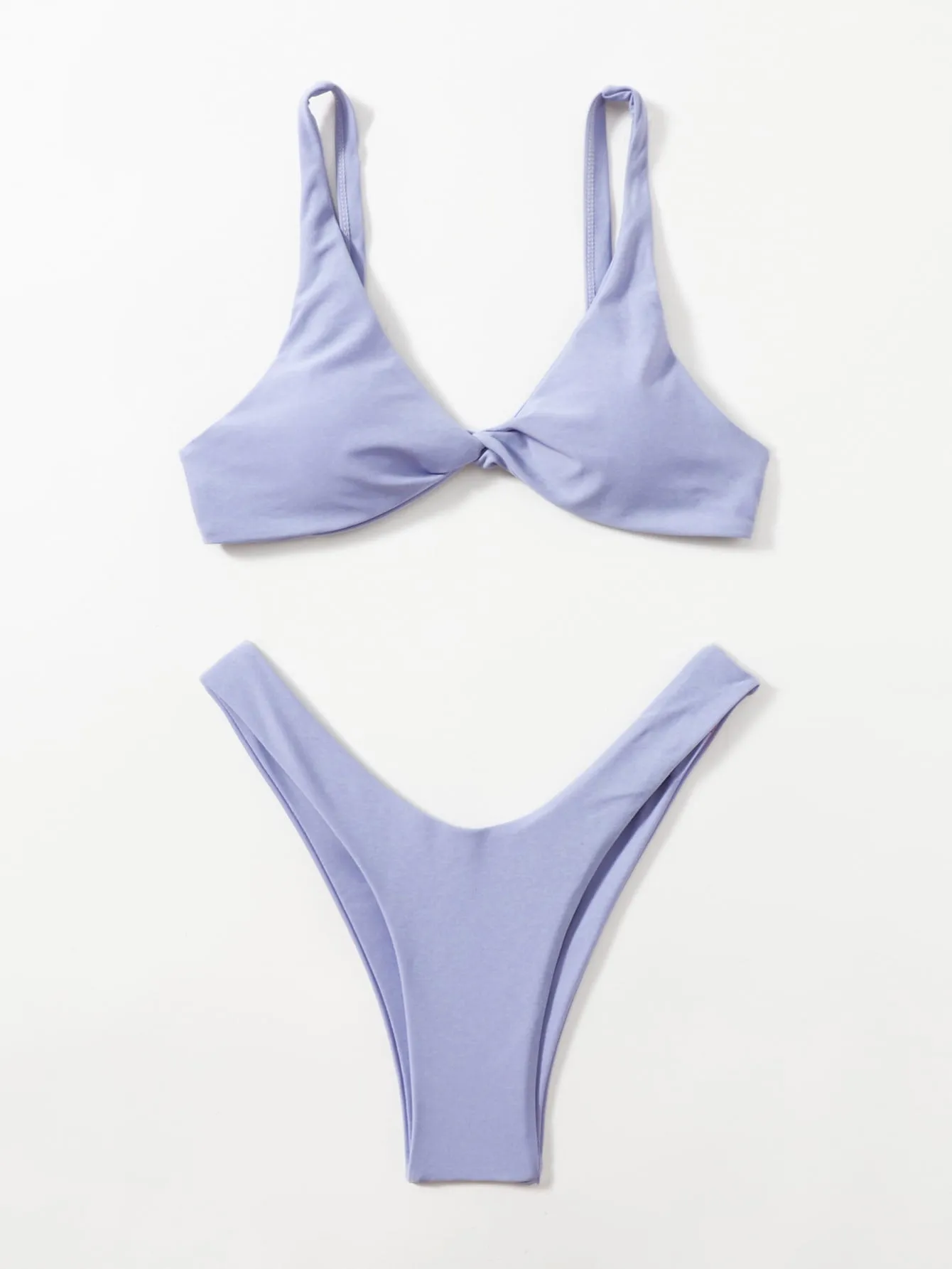 ZTVitality Solid Tie Sexy Bikini 2021 Hot Sale Padded Bra High Leg Bandage Push Up Bikini Set Brazilian Swimsuit Women Swimwear